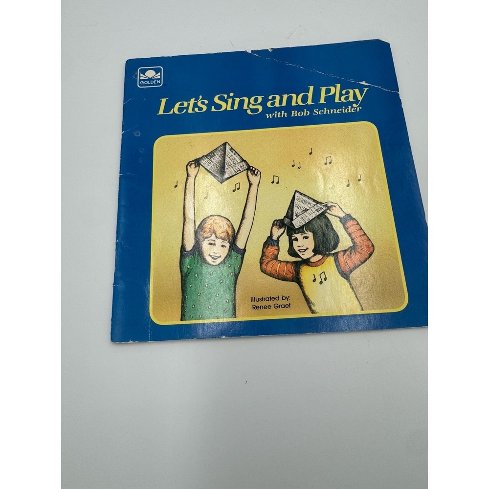 SHEET MUSIC LET'S SING AND PLAY (WORDS‎ ONLY) A GOLDEN BOOK